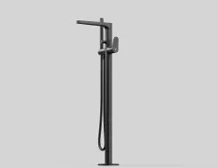 Series 340 Freestanding bath mixer Black Matt