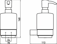 emco loft dispenser υγρού σαπουνιού τοίχου