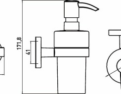 Emco polo dispenser liquid soap dispenser