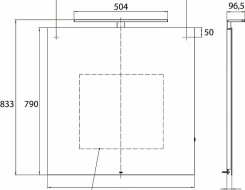 Emco mee Καθρέπτης LED 790 x 790 mm