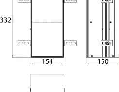 emco asis plus Module for WC – build-in model, door tileable (tiles + adhesive, max.: 12mm)